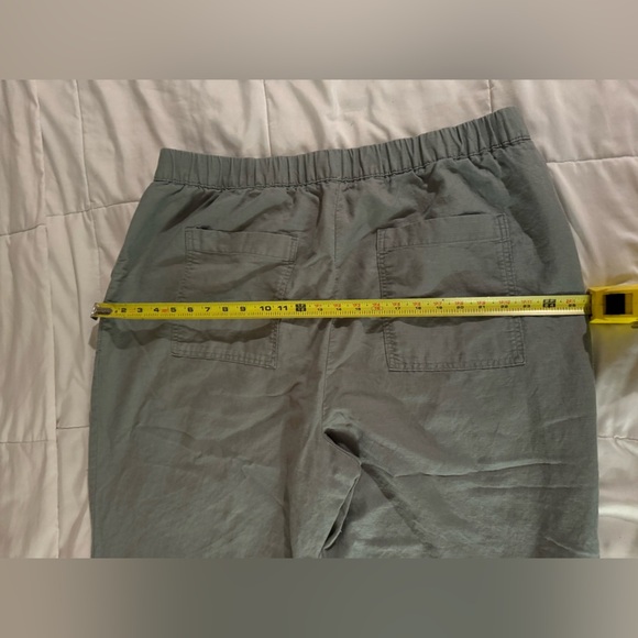 Green linen pants size XXL tall - Picture 4 of 8